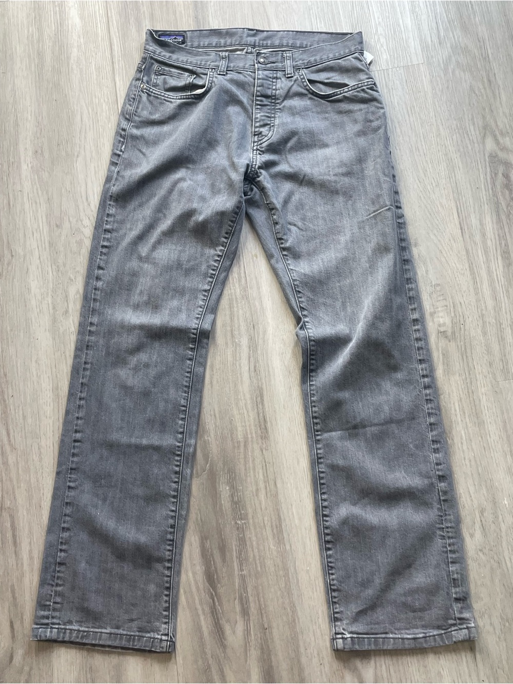 Patagonia Men's Straight-Leg Organic Cotton Jeans in Grey